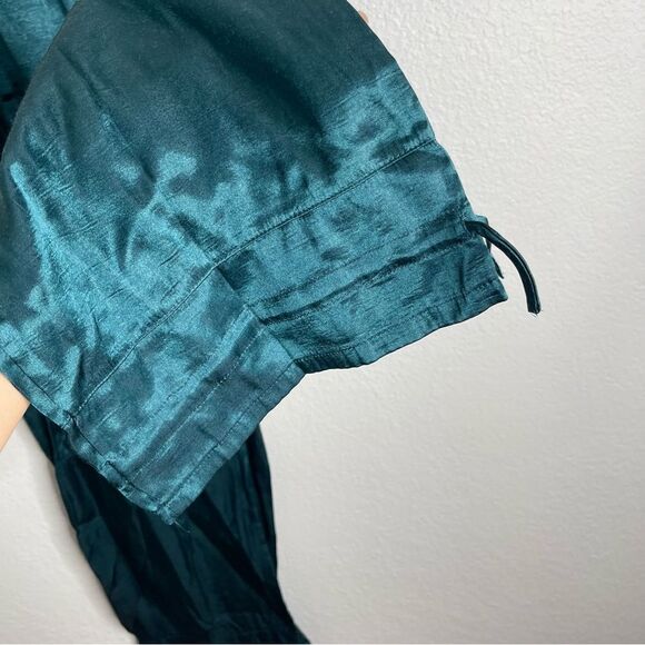 Vintage Victorias Secret Teal Satin Pants Size Medium - Picture 2 of 4